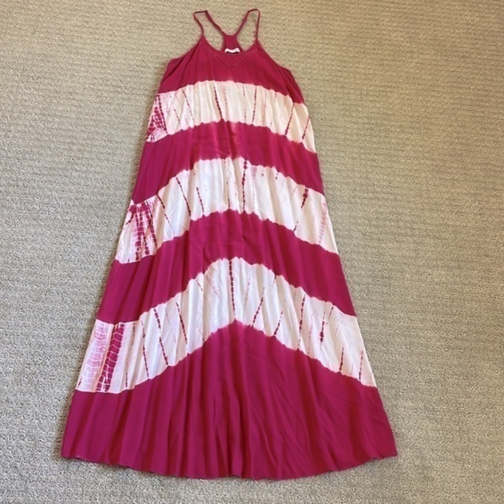 She + Sky Pink Tie Dye Maxi Dress